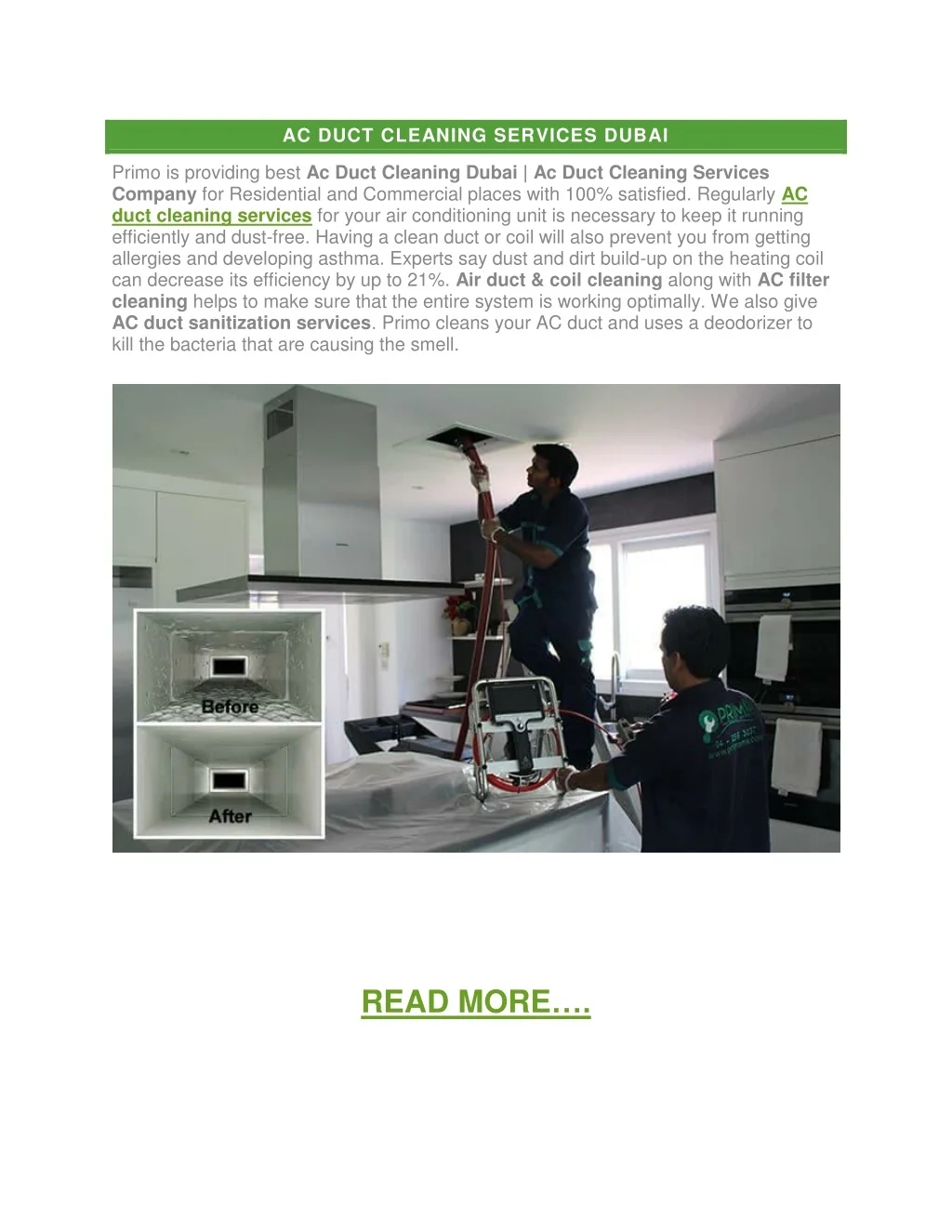PPT - AC DUCT CLEANING SERVICES DUBAI PowerPoint Presentation, free ...