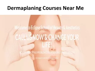 dermaplaning courses near me