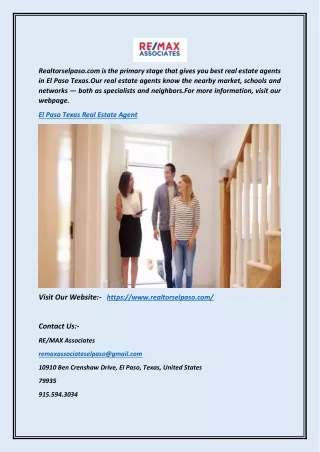 El Paso Texas Real Estate Agent | Realtorselpaso.com