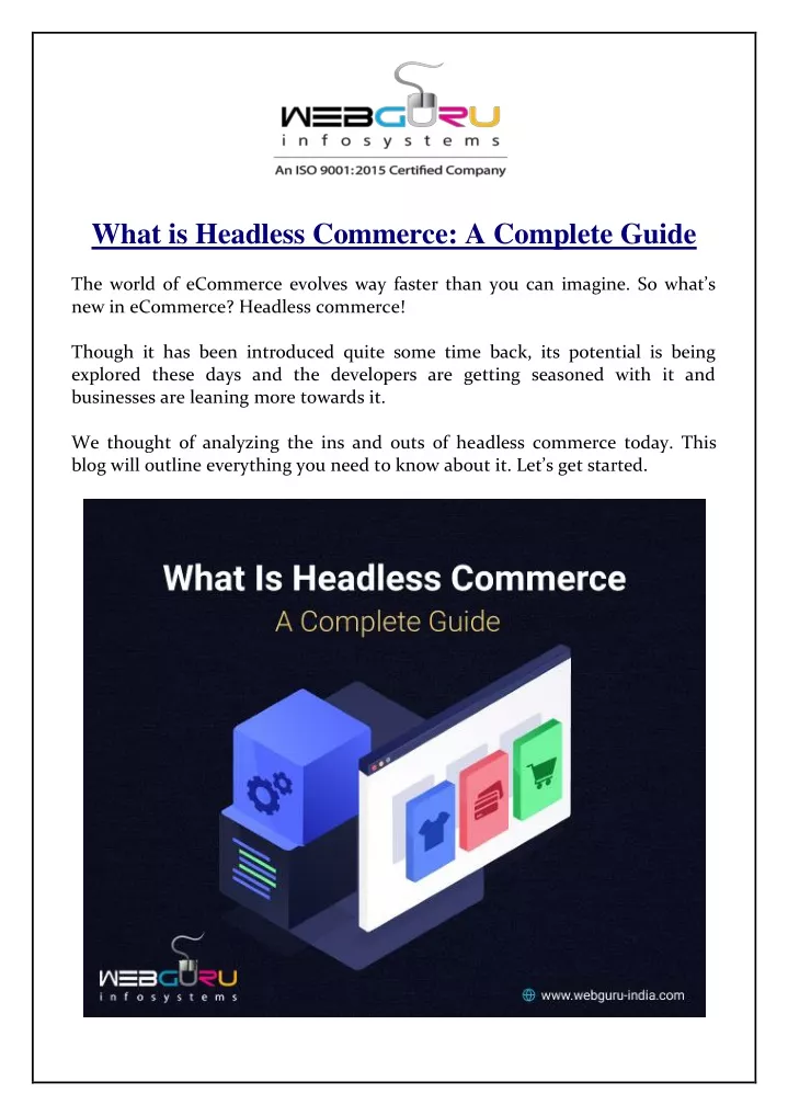 what is headless commerce a complete guide