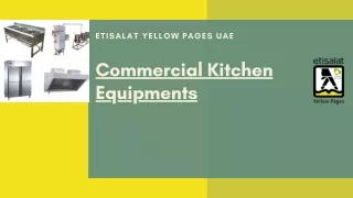 Commercial Kitchen Equipments at Best Prices in UAE