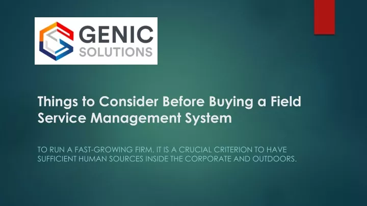 things to consider before buying a field service management system