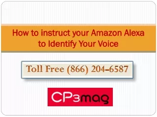 how to instruct your amazon alexa to identify your voice
