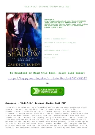 ^R.E.A.D.^ Twinned Shadow Full PDF