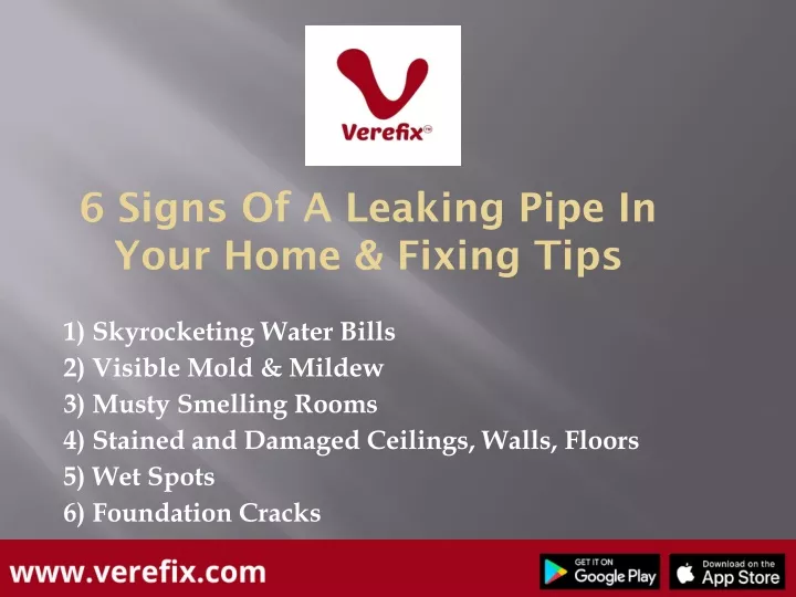 6 signs of a leaking pipe in your home fixing tips