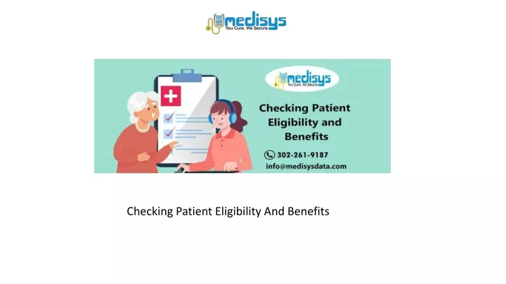 checking patient eligibility and benefits