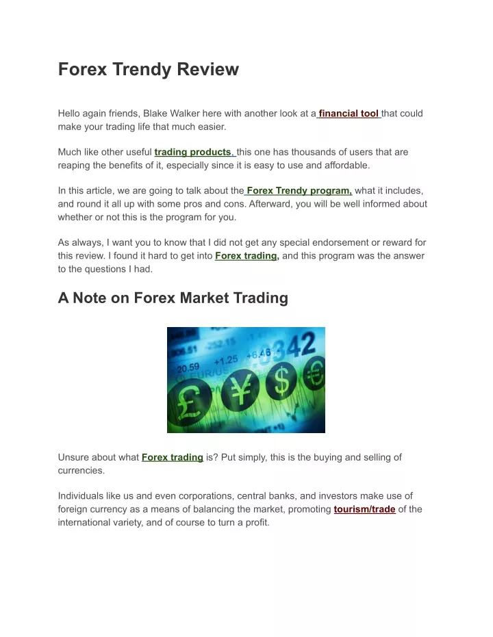 forex trendy review