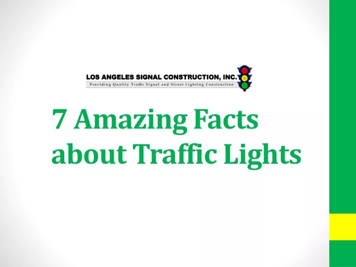 7 amazing facts about traffic lights