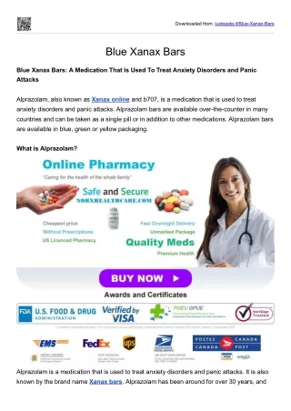 downloaded from justpaste it blue xanax bars