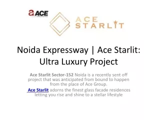 Ace Starlit Noida Express Way