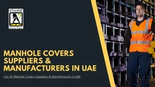 List Of Manhole Covers Suppliers & Manufacturers in UAE