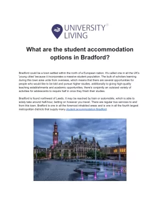 student accommodation Bradford