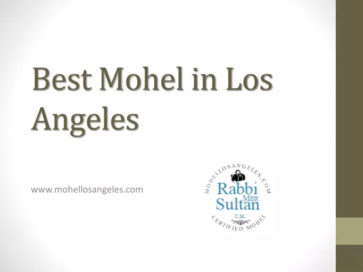 best mohel in los angeles