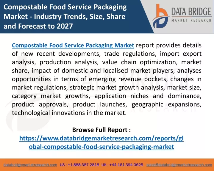 compostable food service packaging market