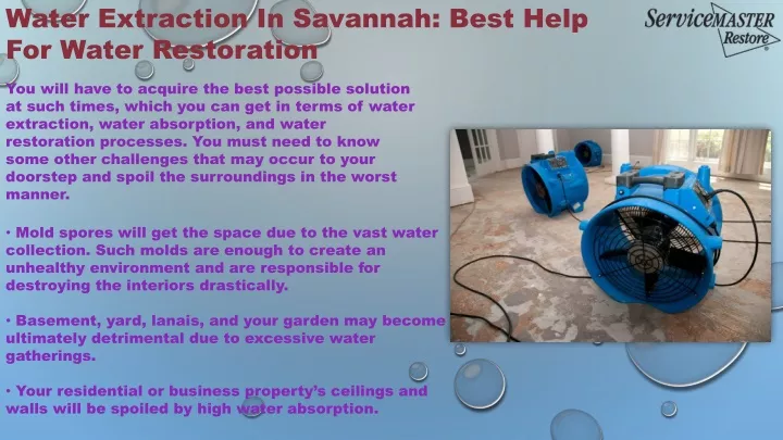 water extraction in savannah best help for water