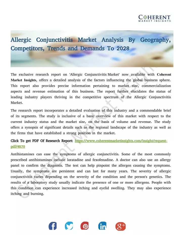 allergic conjunctivitis market analysis