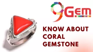 Know About Coral Gemstone