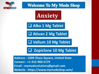 welcome to my meds shop