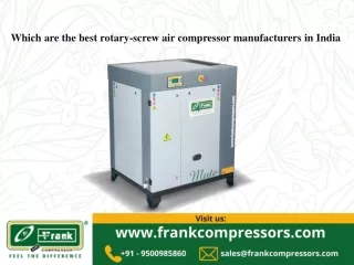 Which are the best rotary-screw air compressor manufacturers in India