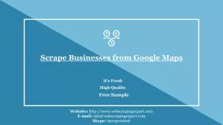 scrape businesses from google maps