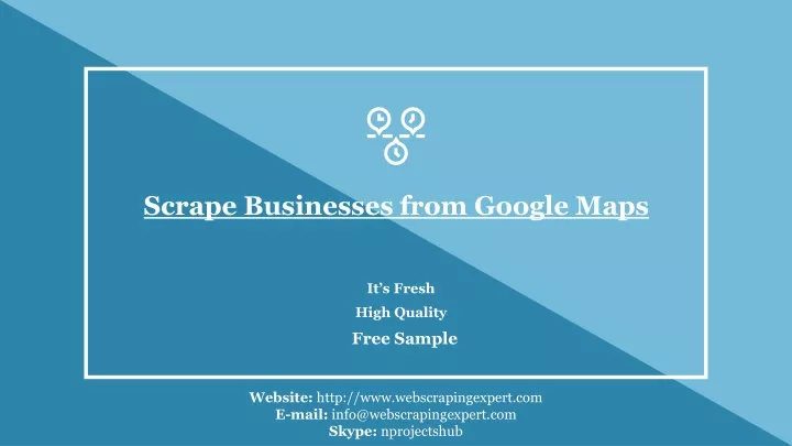 scrape businesses from google maps