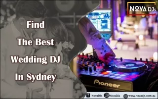 Find the Best Wedding DJ in Sydney – NovaDJs