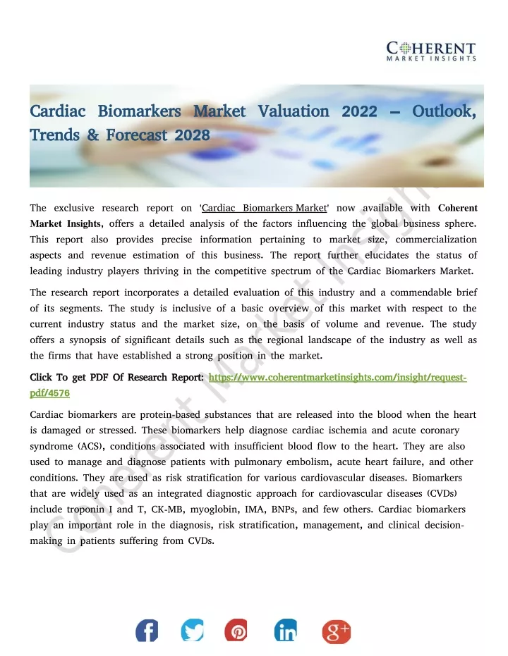 cardiac biomarkers market valuation 2022 outlook