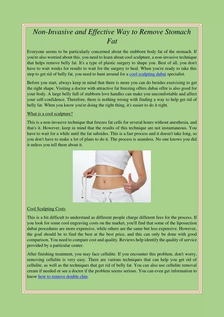 non invasive and effective way to remove stomach