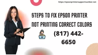 Steps To Fix Epson Printer Not Printing Correct Colors