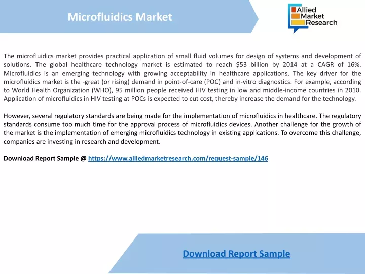 the microfluidics market provides practical