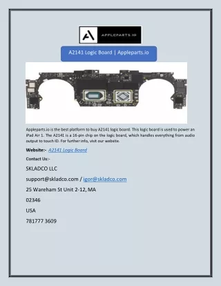a2141 logic board appleparts io