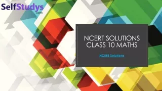 NCERT class 10 maths solutions