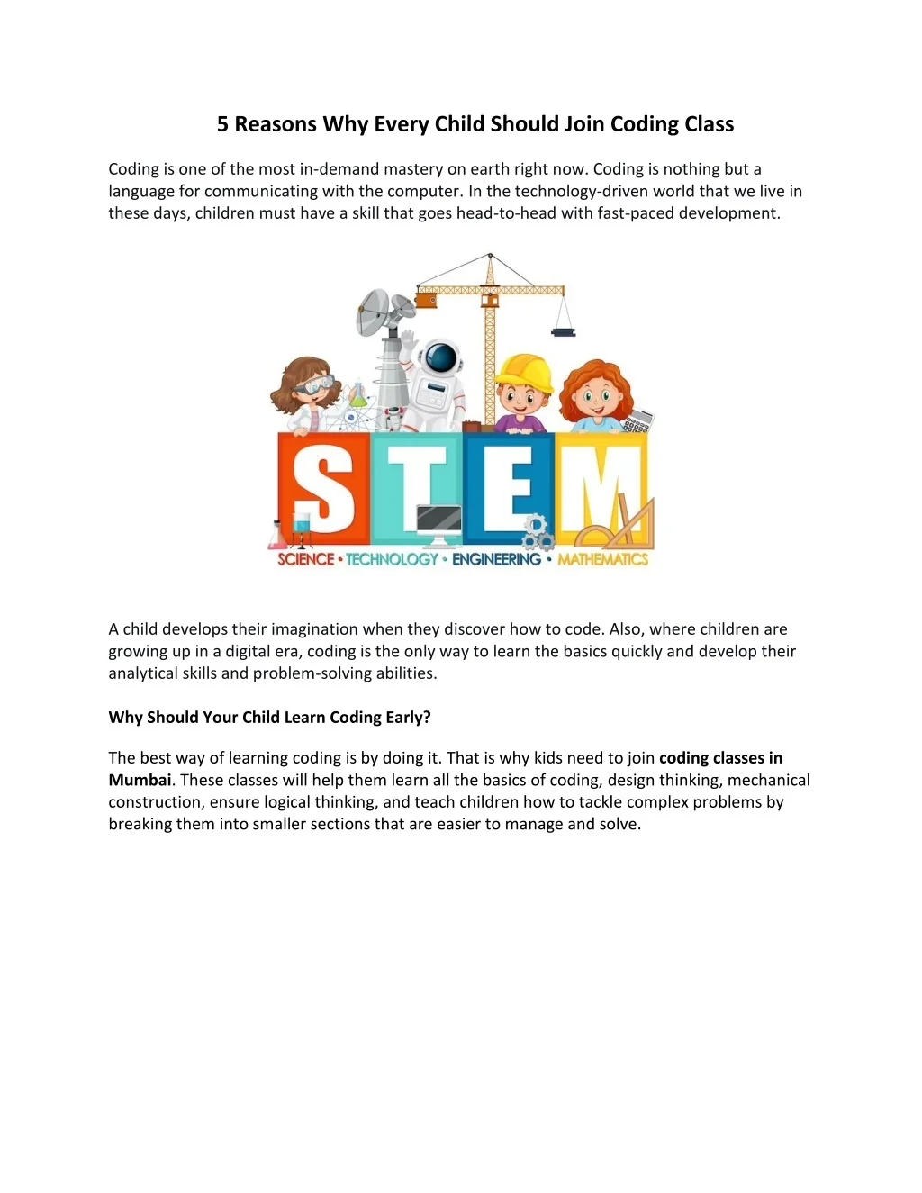 PPT - 5 Reasons Why Every Child Should Join Coding Class PowerPoint ...