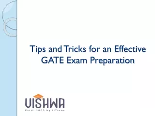 Tips and Tricks for an Effective GATE Exam Preparation