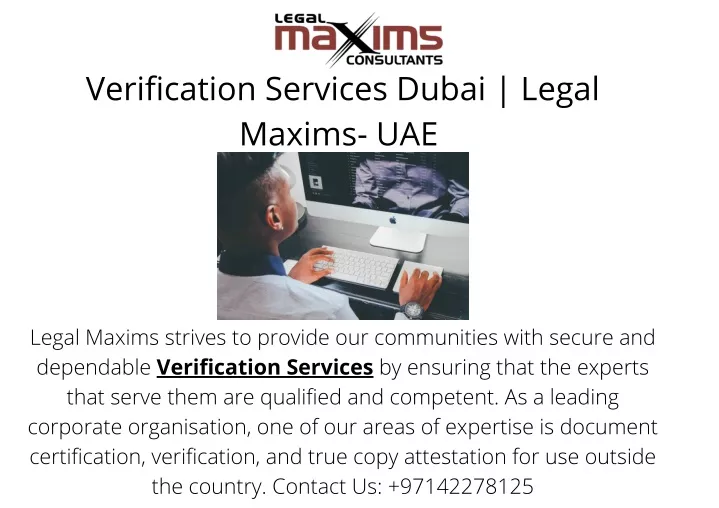 verification services dubai legal maxims uae
