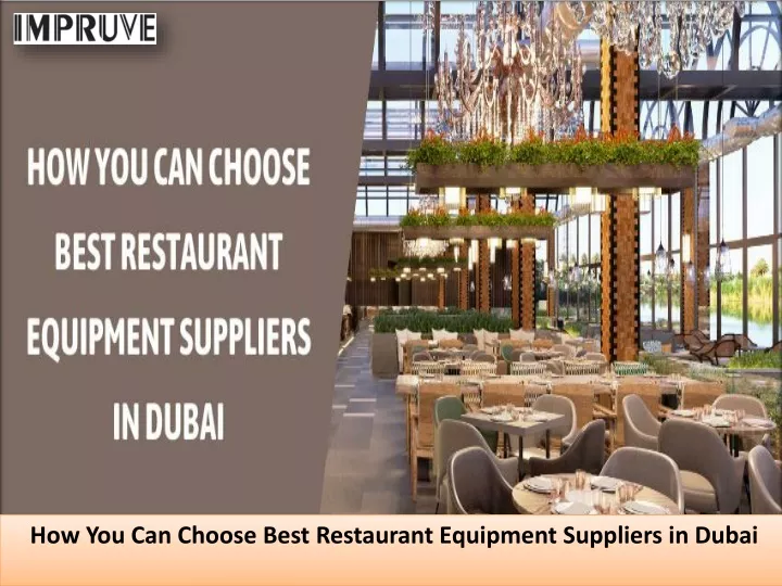 how you can choose best restaurant equipment