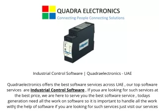 Industrial Control Software | Quadraelectronics - UAE