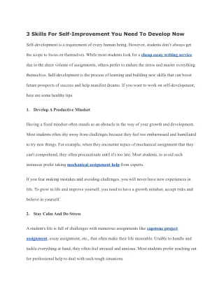 3 skills for self improvement you need to develop
