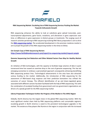 rna sequencing market escalating