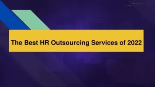 The Best HR Outsourcing Services of 2022