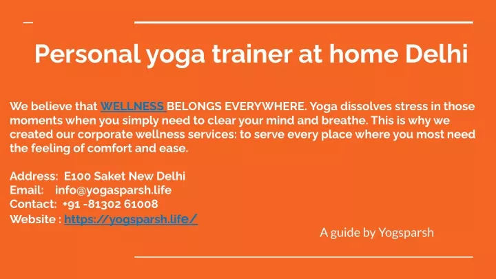 personal yoga trainer at home delhi