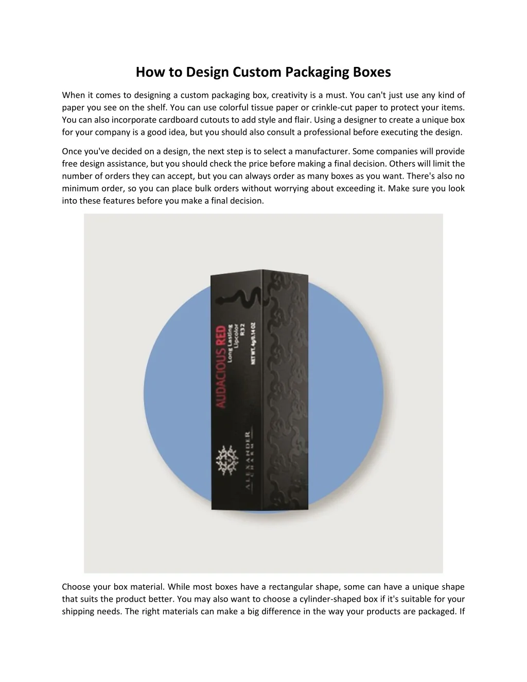 PPT - How to Design Custom Packaging Boxes PowerPoint Presentation ...
