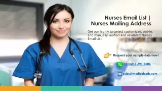 Get verified Contact List of Nurses in USA