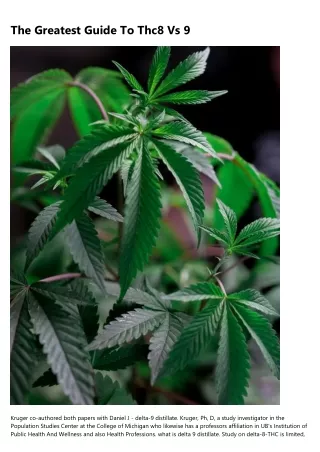 the greatest guide to thc8 vs 9
