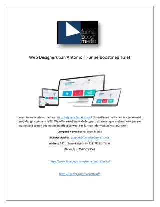 web designers san antonio funnelboostmedia net