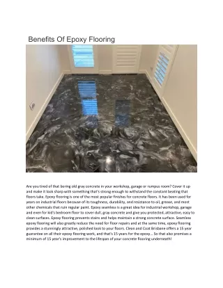 epoxy flooring Panama city beach