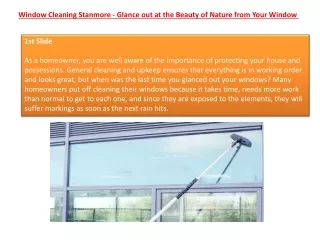 Window Cleaning Stanmore - Glance out at the Beauty of Nature from Your Window