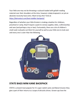 Toddler backpack Reviews