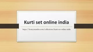 kurti set online india