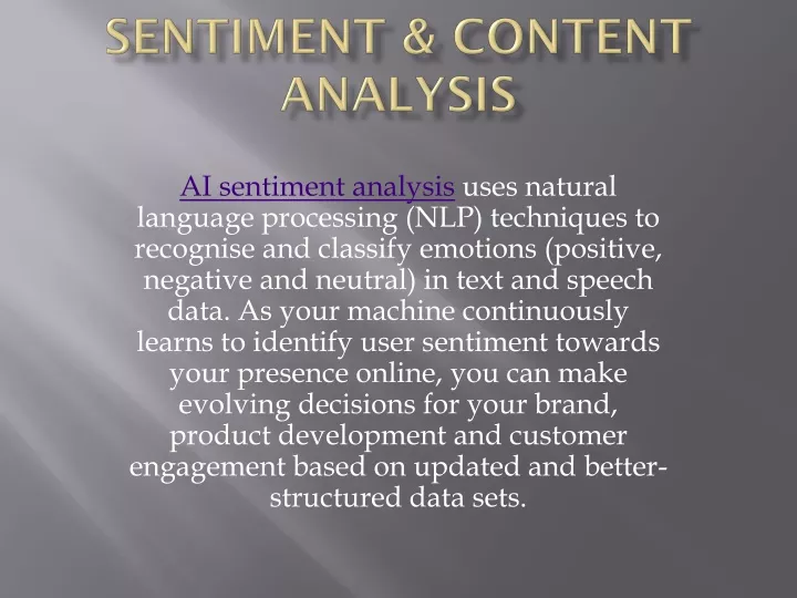 sentiment content analysis